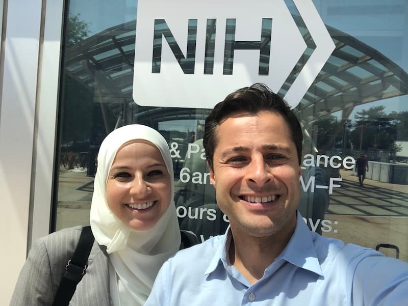 Nadine and Samir Housri at NIH