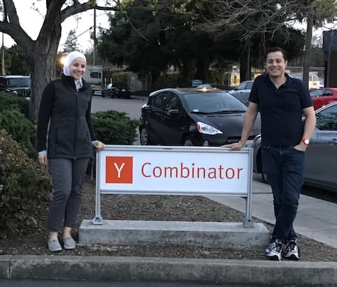 Samir and Nadine at Y Combinator